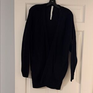 Lululemon Athletica Black Open-Front Cardigan